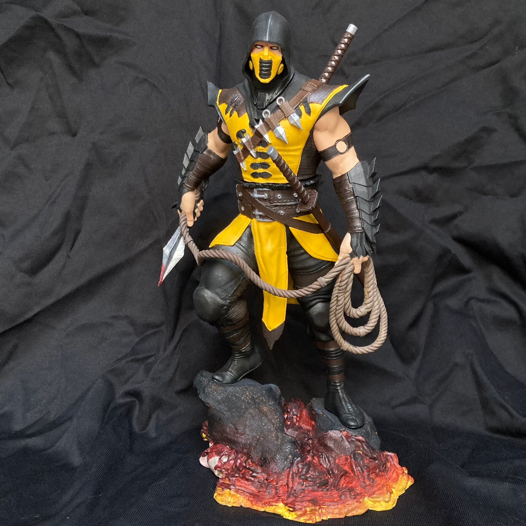 米軍実物放出品UNITEDJOIN.FORCISAPECS.ScorpIon. Scorpion 11.8'' Figure | Mortal Kombat Collectible | Video