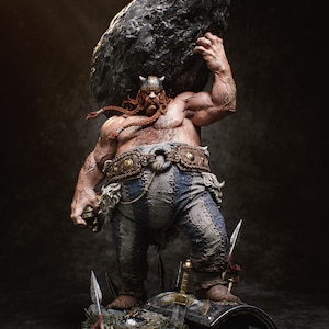 Obelix 11.8&quot; Figure | Asterix and Obelix Collectible | Hand-Painted Statue | 12K Detail Resin Artwork | For Fans & Home Decoration