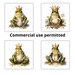 Fairy Tale Frog Clipart Bundle Watercolour PNG + JPG Files, Digital ...