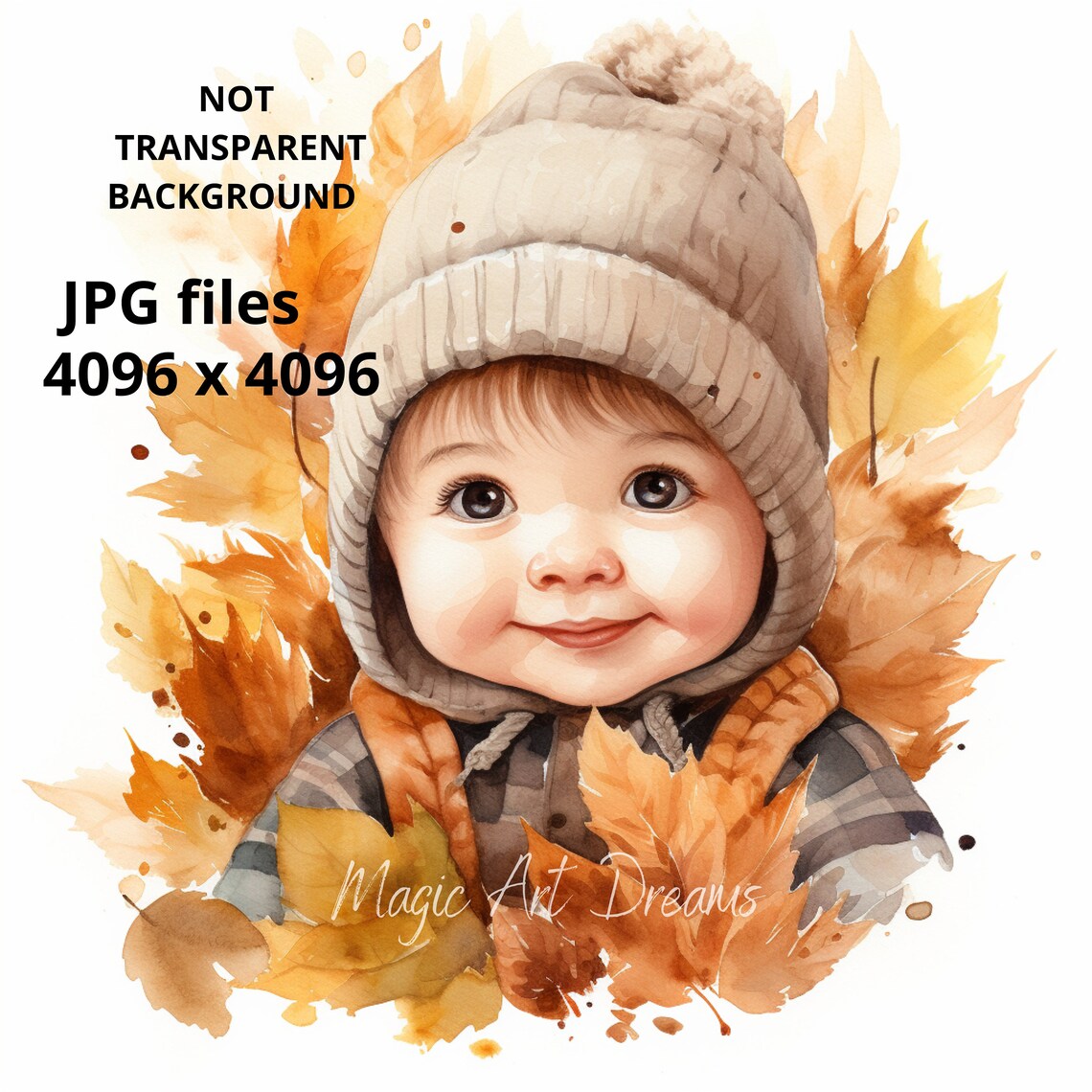 Baby Boy Clipart 17 High Quality JPG, Watercolor Baby Clipart
