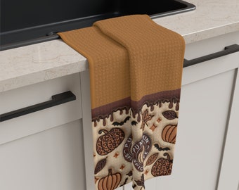 Pumpkin Spice tea towel