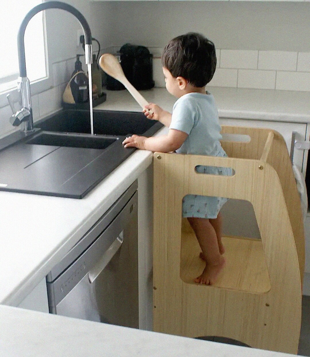 Kids Step Stool, Kitchen Helper Tower, Kitchen Stool, Kids Furniture