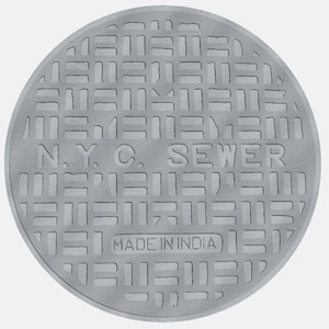 N.Y.C. Manhole Cover - svg - dxf