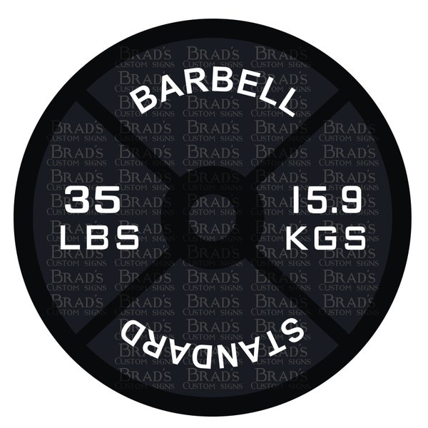 35 LBS Weight Lifting Plate - svg - dxf