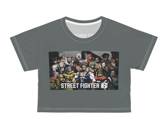 Street Fighter 6 Roster Crop Top (Grau)