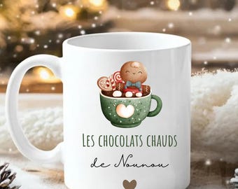 Personalized Christmas Mug | Nanny - Customizable Christmas Mug - Unique Gift for Nanny - Mug Full of Warmth