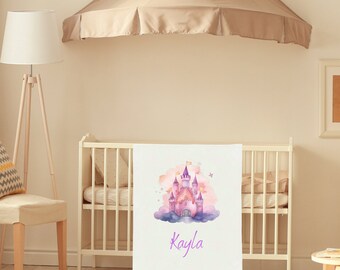 Personalized Princess baby blanket