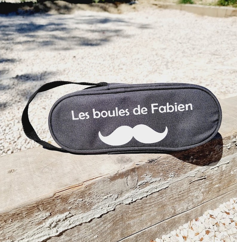 Trousse de pétanque personnalisé Cadeaux papa papi boules triplettes image 2