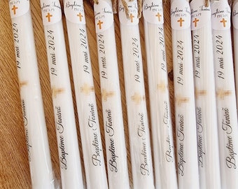 l Baptism candle - personalized / personalized candle / photo candle