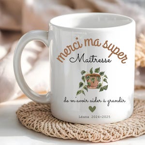 Personalized Gifts l Personalized Mug - Thank you my super Mistress