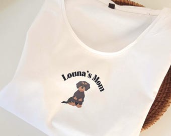Customizable Dog Mom T-shirt | Dog T-shirt | Pets