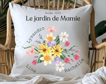 Personalized Cushion - Grandma's Garden
