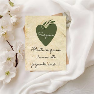Cadeaux Personnalisés l Carte à Semer – Annonce de Grossesse
