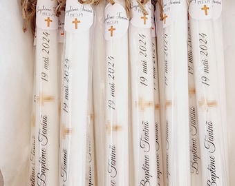 Personalized Gifts l Baptism candle - personalized / personalized candle / photo candle