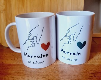 Godfather & Godmother Mug - Little Hands