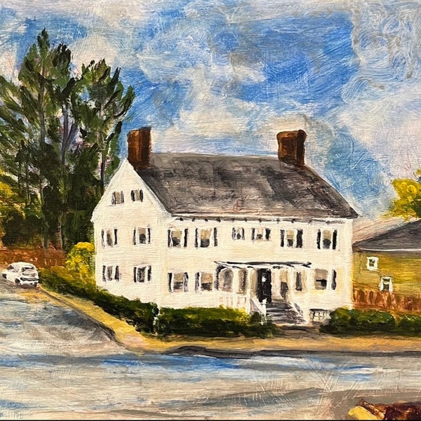 Untitled Painting - 21 Leonard St Beacon NY circa 1804