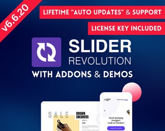 Slider Revolution Responsive WordPress Slider Plugin with Addons And Demos