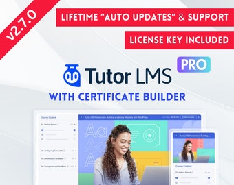 Tutor LMS Pro Wordpress Plugin with Certifacate Builder