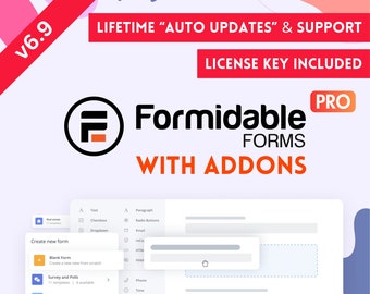 Formidable Forms Pro Wordpress Plugin with Addons