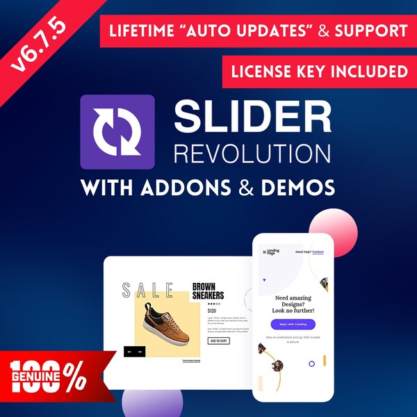 Slider Revolution Responsive WordPress Plug-in mit Plug-ins und Demos