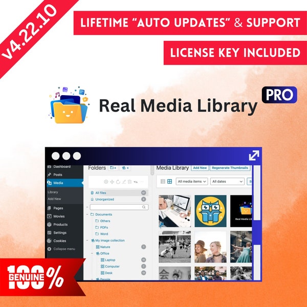 WordPress Real Media Library Media Categories Folder File Managers Plugin