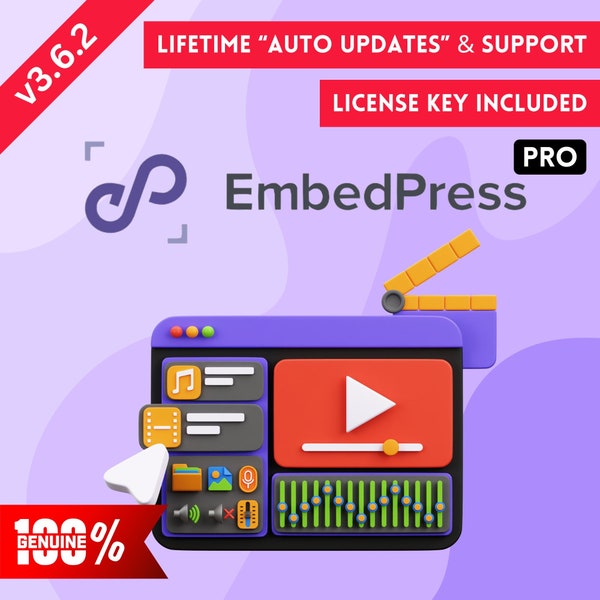 Complemento de incrustación de Wordpress EmbedPress Pro