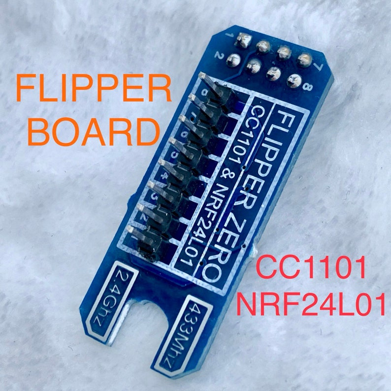 External Flipper Zero Antenna PCB Board Extender Long Range Module Support Modules CC1101 or
