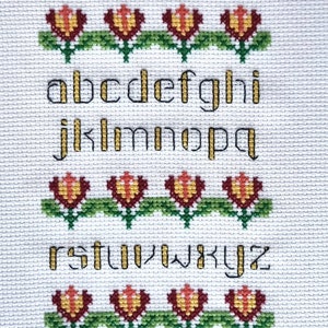 Kit de ponto cruz contado com alfabeto para hobby e decoração de casa para entusiastas de bordado e tapeçaria, presente perfeito para ela