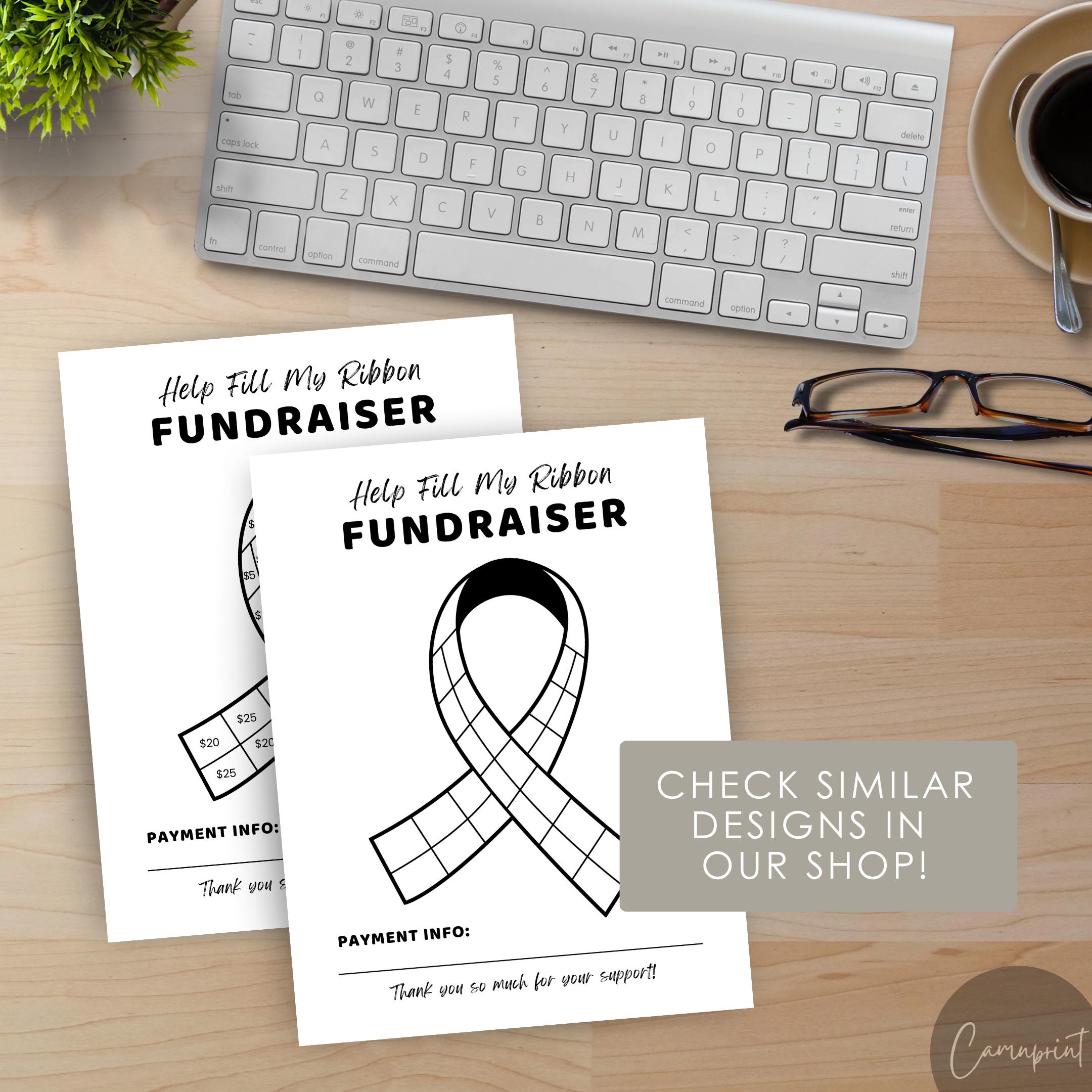 Cancer Fundraiser Fill My Ribbon Fundraiser, Pink Ribbon Pick a Date to ...