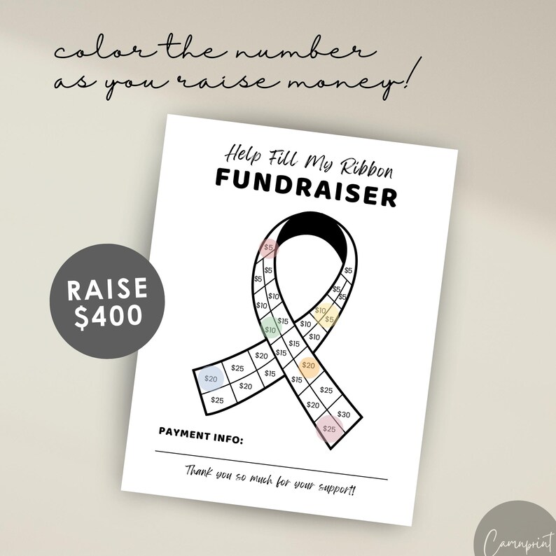 Cancer Fundraiser Fill My Ribbon Fundraiser, Pink Ribbon Pick a Date to ...