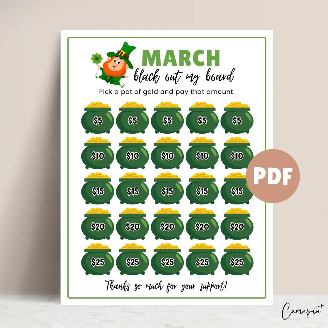 March Fundraiser for St. Patrick’s Day Fundraiser Event, School ...