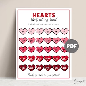 Recaudación de fondos para el corazón, recaudación de fondos para febrero, recaudación de fondos para el día de San Valentín, recaudación de fondos para la escuela Elija una fecha para donar, oculte mi tablero