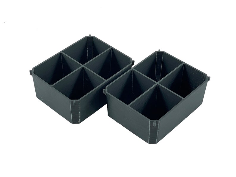 Ridgid Pro Organizer Compatible Small Nesting Bins - Black Cross
