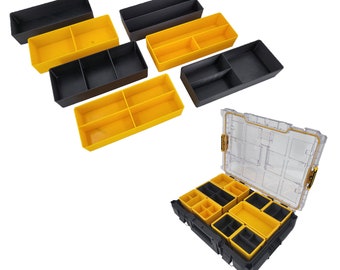 Dewalt ToughSystem Large & Small Nesting Cup Inserts - Customizable Tool Storage Organizer