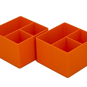 Ridgid 2.0 Pro Gear 3 Drawer Tool Organizer Box Compatible Small Nesting Bins - Orange T