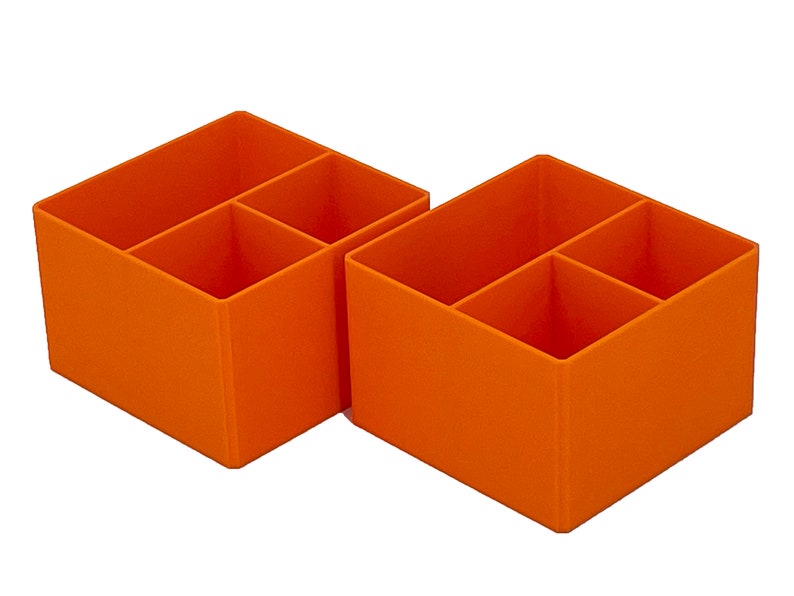 Ridgid 2.0 Pro Gear 3 Drawer Tool Organizer Box Compatible Small Nesting Bins - Orange T