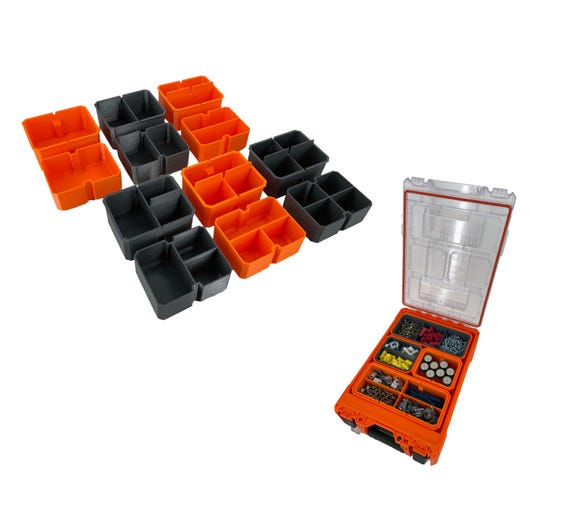 Klein Tools Modbox Tall Component Box, Half Width Organizer