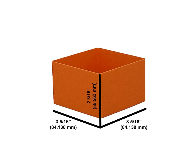 Ridgid 2.0 Pro Gear 3 Drawer Tool Organizer Box Compatible Small Nesting Bins - Orange image 3