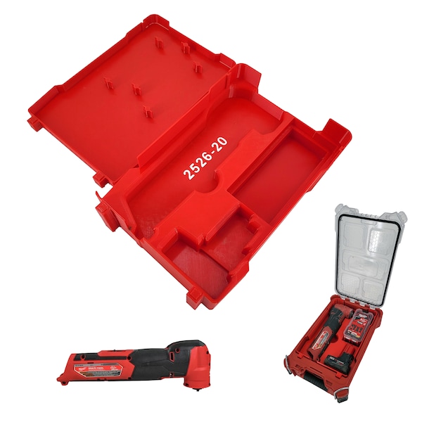 Milwaukee Packout Compact Compatible M12 Oscillating Multi Tool Tray Insert Set