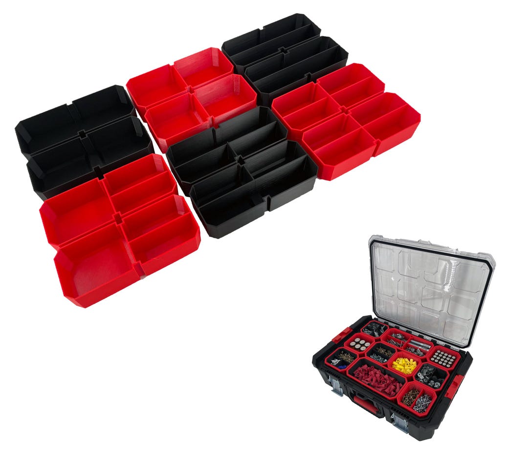 Bauer Modular Organizer Compatible Large Nesting Bin Set - Black - Etsy