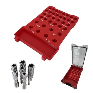 Milwaukee Packout Compact Compatible 7/16" - 1 1/2" Annular Bit Tray
