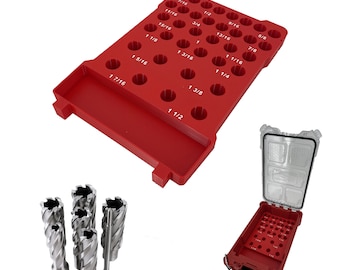 Bandeja para puntas anulares Milwaukee Packout Compact compatible con 7/16" - 1 1/2".