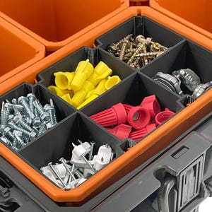 Ridgid Pro Organizer Compatible Large Nesting Bin - Black image 9