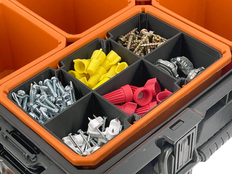 Ridgid Pro Organizer Compatible Large Nesting Bin - Black image 9