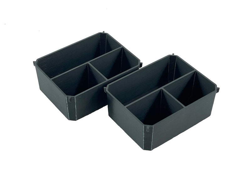 Ridgid Pro Organizer Compatible Small Nesting Bins - Black T-Length