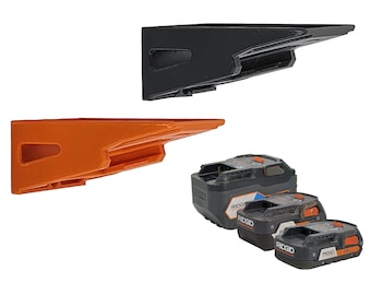 Juego de 4 soportes horizontales con bloqueo para baterías Ridgid de 18 V