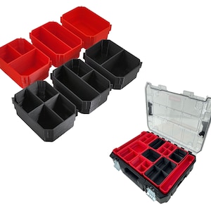 Craftsman VERSASTACK Organizer Compatible Small Nesting Bins - Red