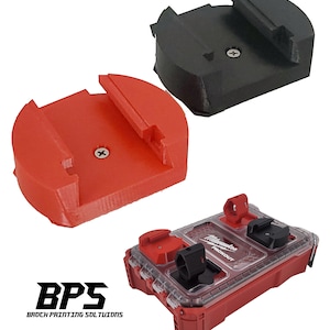 Milwaukee Packout Compatible M18 Battery Locking Mount Holder