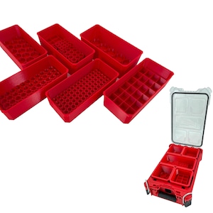 Milwaukee Packout Compact Organizer Compatible AA AAA C D 9V Long Battery Insert Bin