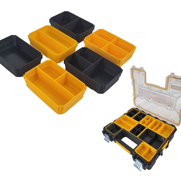 DeWalt Deep Pro Organizer Compatible Large Nesting Bin - Yellow